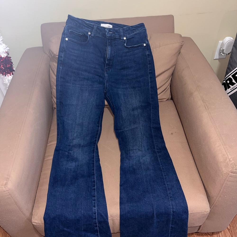 LOFT Dark Blue Flare Jeans